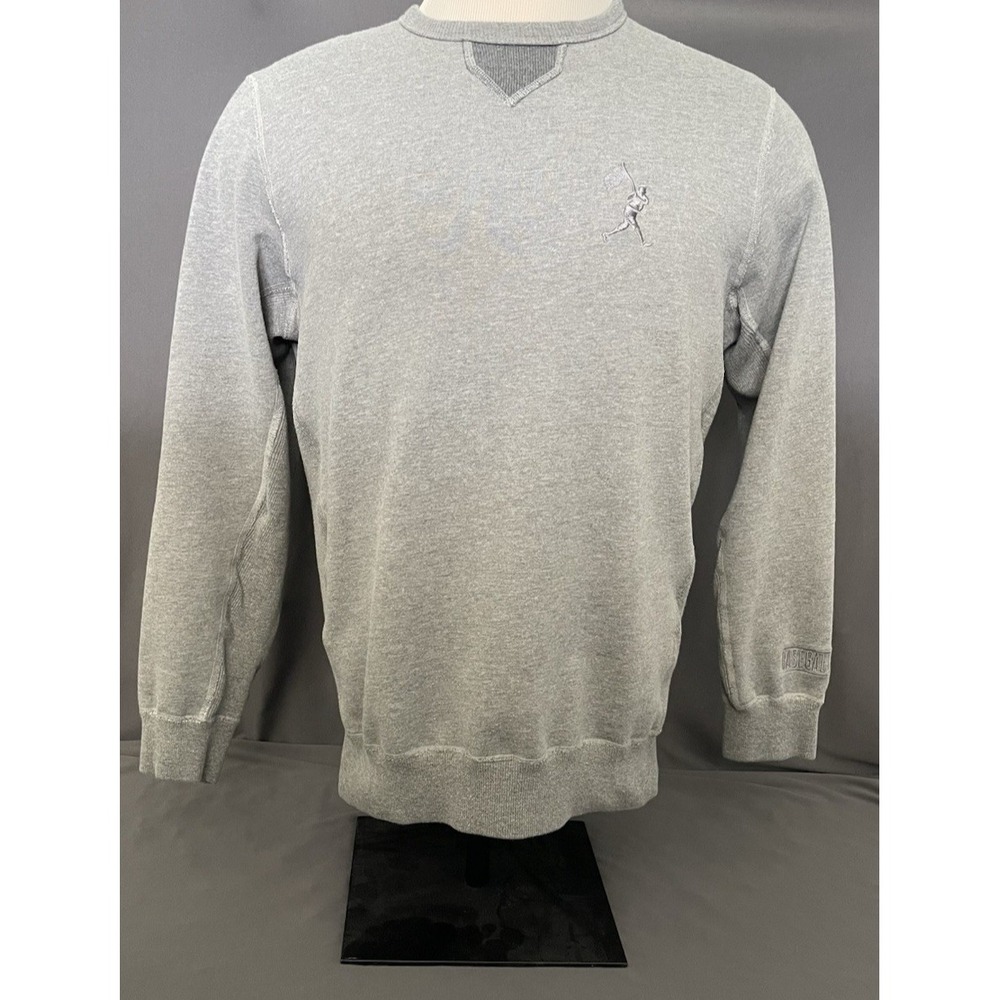 Baseballism Flagman Logo Gray Sweatshirt Mens Size Large Long Sleeve Sweater